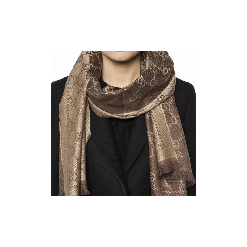 GUCCI Gg Supreme Jacquard Scarf-3