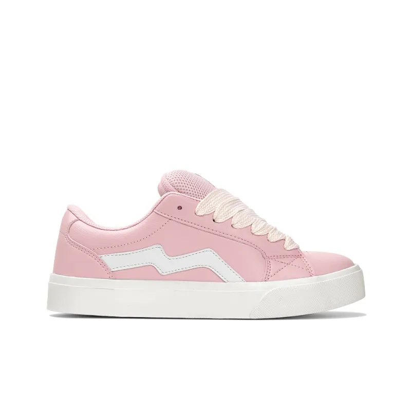BXGY Skateboard Shoes Women's Low Top Cream Pink-1