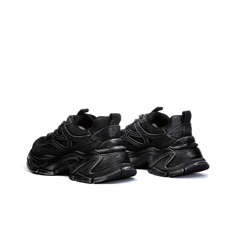 BENZI Anti Slip Wear Resistant Breathable Moisture Wicking Lightweight Low Top Chunky Sneakers Women's-2