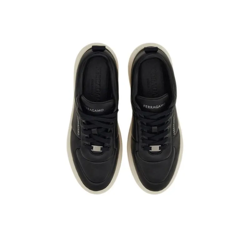 FERRAGAMO Metropolitan Low Top Casual Shoes Men's Black-3