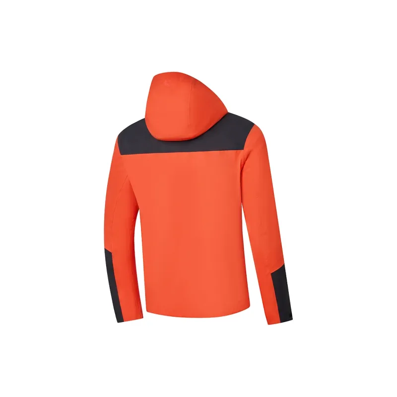 QIAODAN Mountain God Series Windbreaker Jackets Men Bright Orange/Black-1