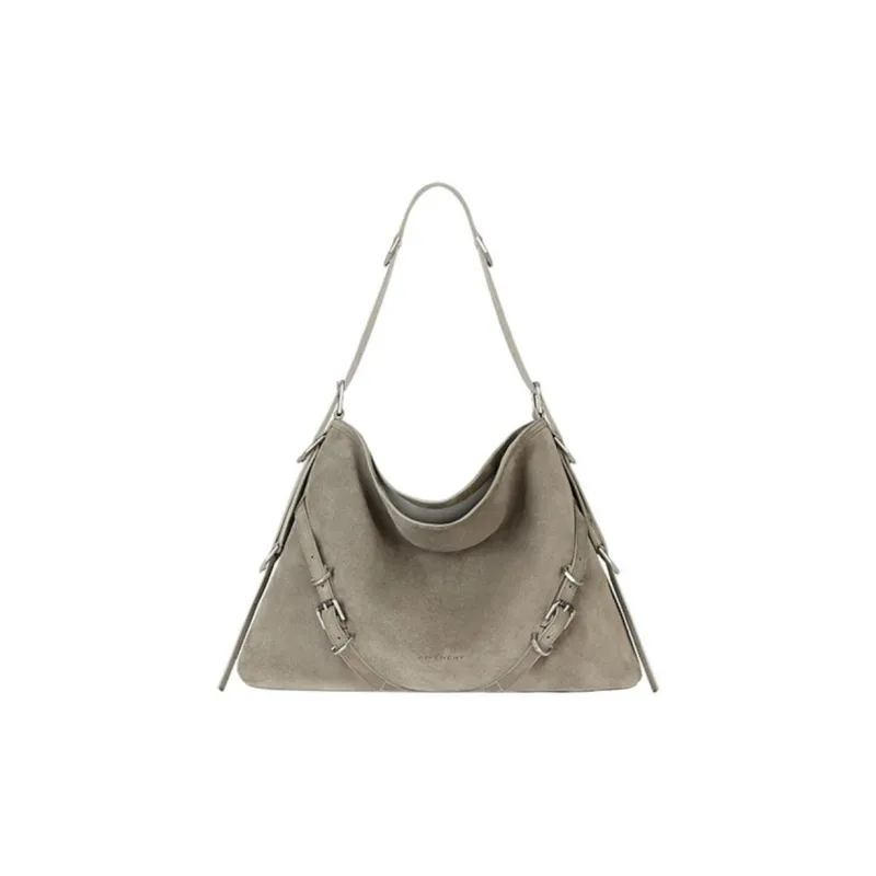 Givenchy AntigonaVoyou Lambskin With Calfskin Handbag, Shoulder Bag Women's Medium Gray-0