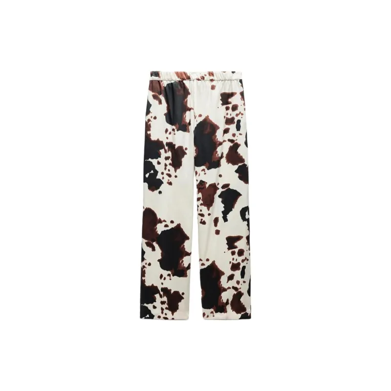 ZARA ZW Series Casual Pants Women's Brown-1