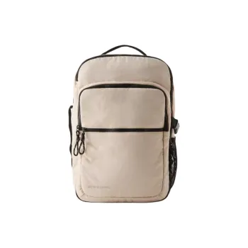 ZARA Polyamide Backpack Regular Women's Light Beige Yellow