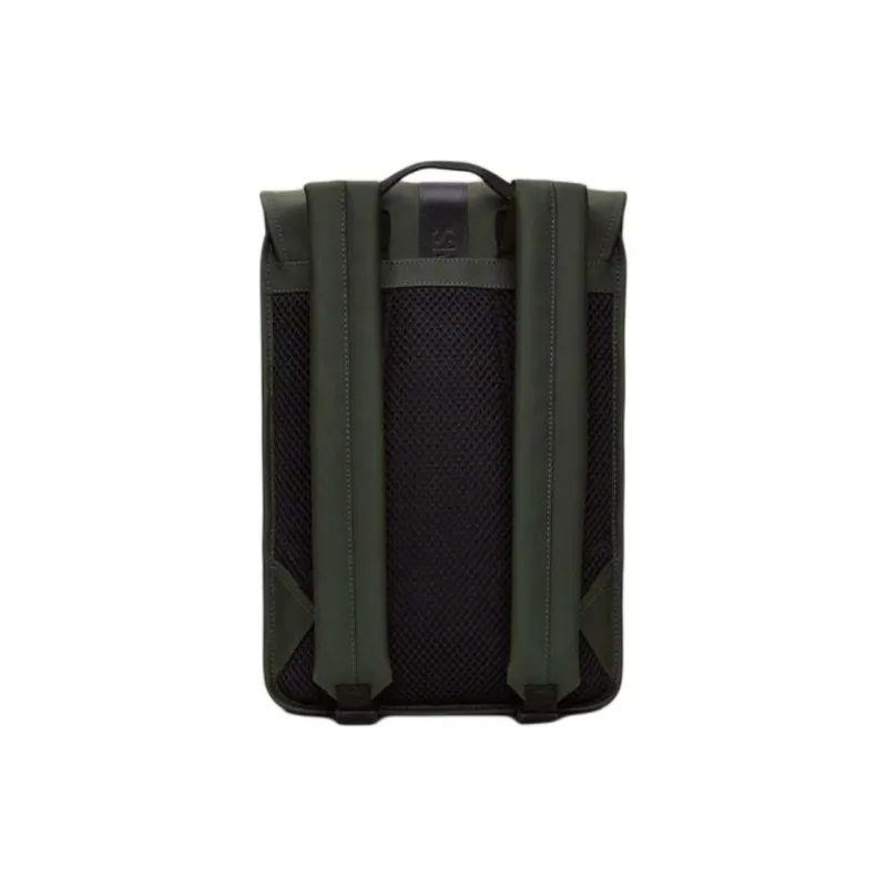 Rains Polyester Backpack Mini Unisex Green-2
