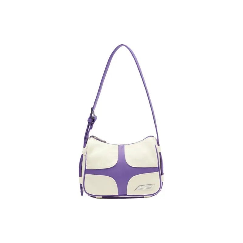 LiNing Polyamide With Nylon Handbag, Shoulder Bag Regular Women's White Purple-0