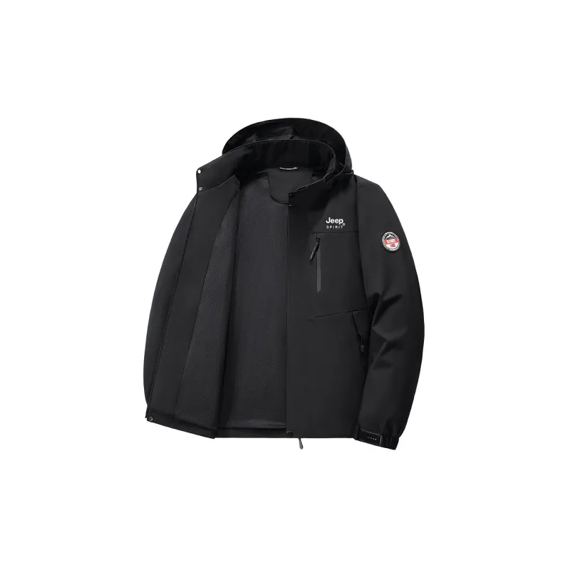 JEEP SPIRIT Outdoor Hiking Waterproof And Wear resistant Windbreaker Jacket Unisex-6