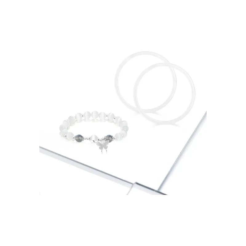 GIFU Colored Glaze Butterfly Bangle Set Women's-1