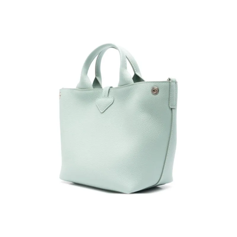 LONGCHAMP Small Le Roseau Leather Tote Bag-2