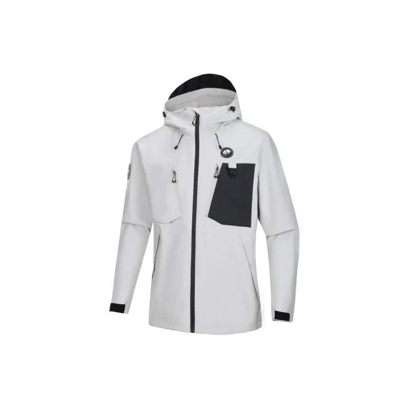 Panda Water Resistant Rainproof Windproof Windbreaker Jacket Unisex-8
