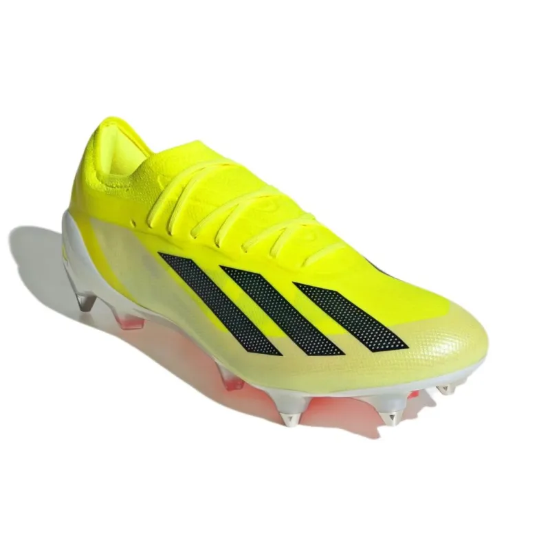 Adidas X CRAZYFAST Anti Slip Wear Resistant Soccer Shoes Men's Yellow-2