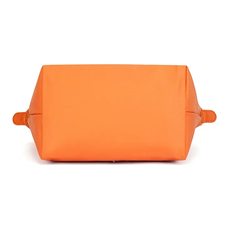 LONGCHAMP Le Pliage Green Recycled Canvas One Shoulder Handbag Small Size Women's Orange-4