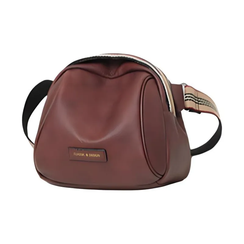 VINEY Cow Leather Shoulder Bag Crossbody Bag Fanny Pack Sling Bags Small Size Women's Coffee-4