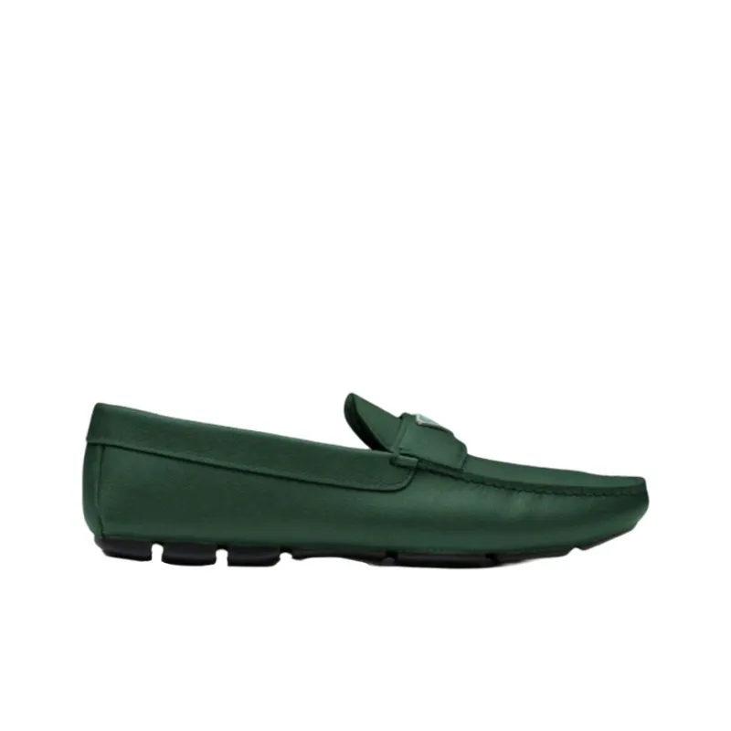 PRADA Saffiano Men's Casual Shoes Men Low Top Jadeite Green-1