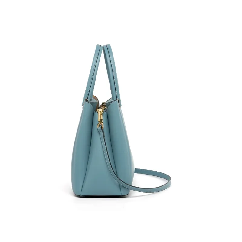 ZOOLER Cow Leather Crossbody Handbag Regular Women's Dusty Blue-5