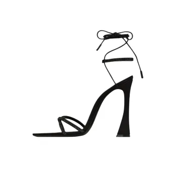 SAINT LAURENT Liza One Strap Sandals 11cm Women's Black