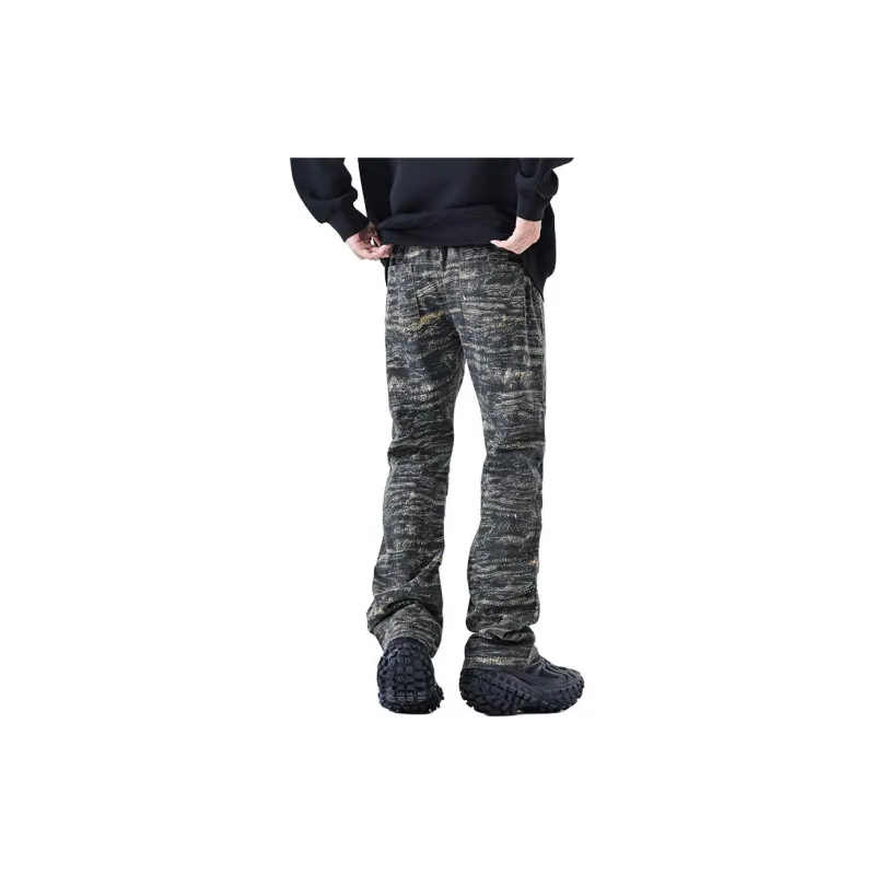GTRG Jeans Unisex Camouflage Brown Forest-1