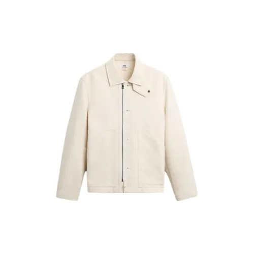 ZARA Jackets Men White