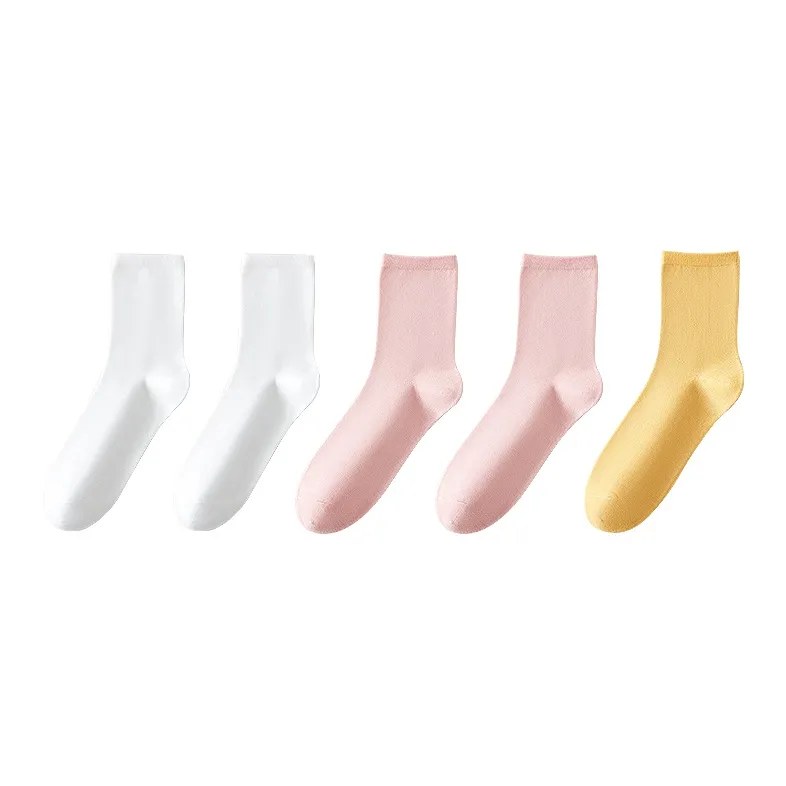 MIIOW Mid Calf Socks Women's 5 Pack-7