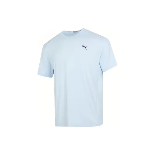 PUMA T-Shirts Unisex Light Blue