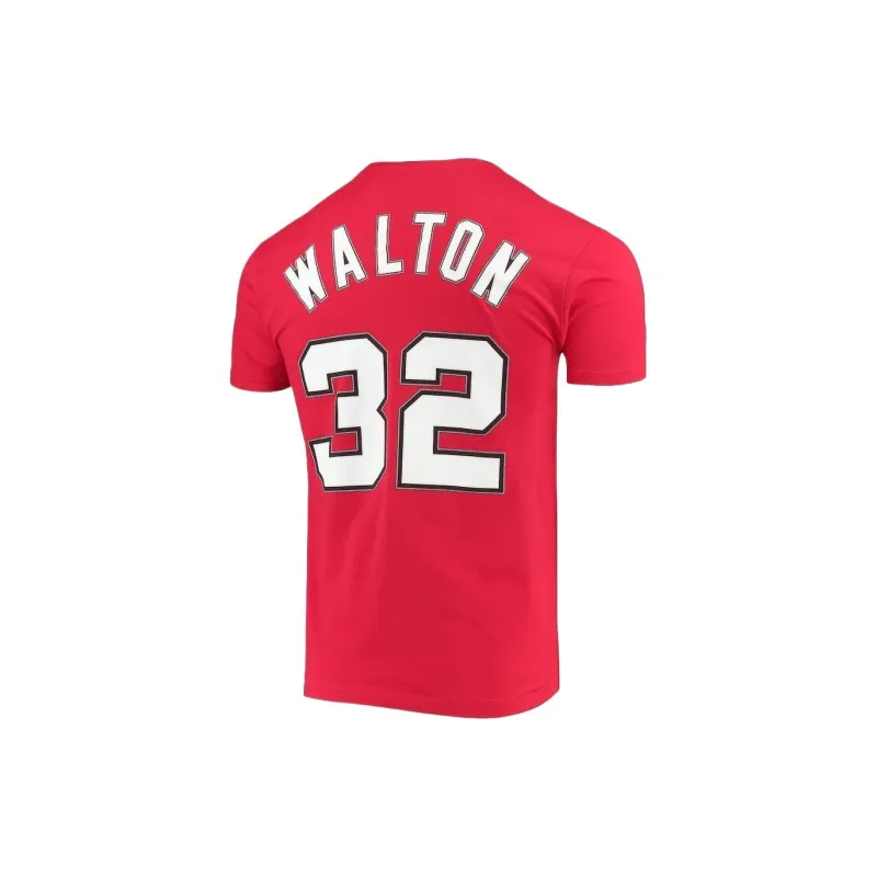 NBA Portland Trail Blazers Mitchell & Ness Bill Walton T-Shirt Men's Red-1