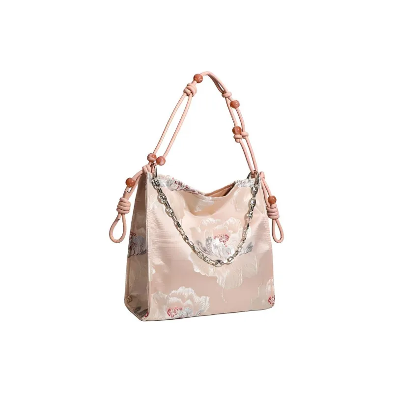 H YXIANG PU Shoulder Bag Regular Women's Black/Pink-4