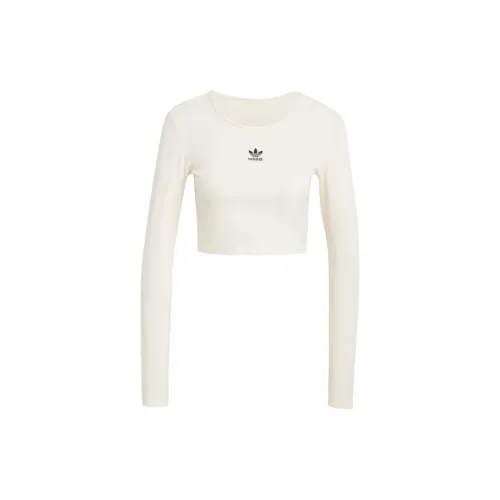 Adidas Clothing T-Shirts Women's White