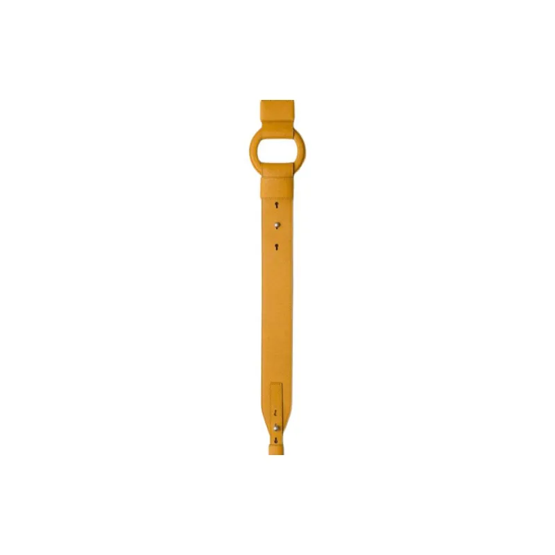 PRADA Saffiano Leather Bag Straps Women's Yellow-1