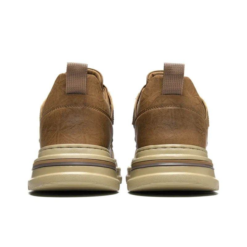 HLA Vintage Wear-Resistant Height Increasing Work Boots Men's-10