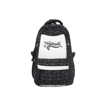 Kaka Tree Nylon Backpack Black/Pink/Brown/Blue/Green