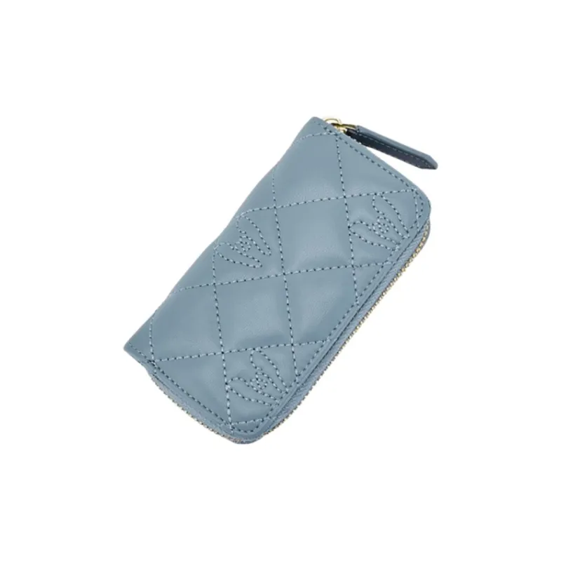 Hush Puppies Cow Split Leather Key Pouch Regular Women's Blue-3
