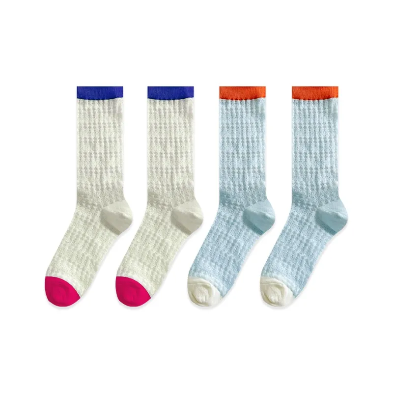 JIAZINI Mid Calf Socks Women's 4 Pack-3