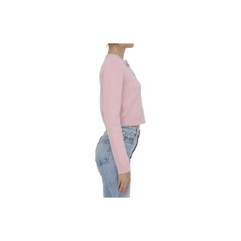 Self portrait Embellished Knitted Cardigan-4