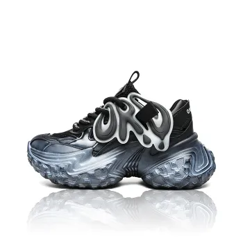 ORD Anti Slip And Wear Resistant Height Increasing Low Top Chunky Sneakers Unisex Starry Black