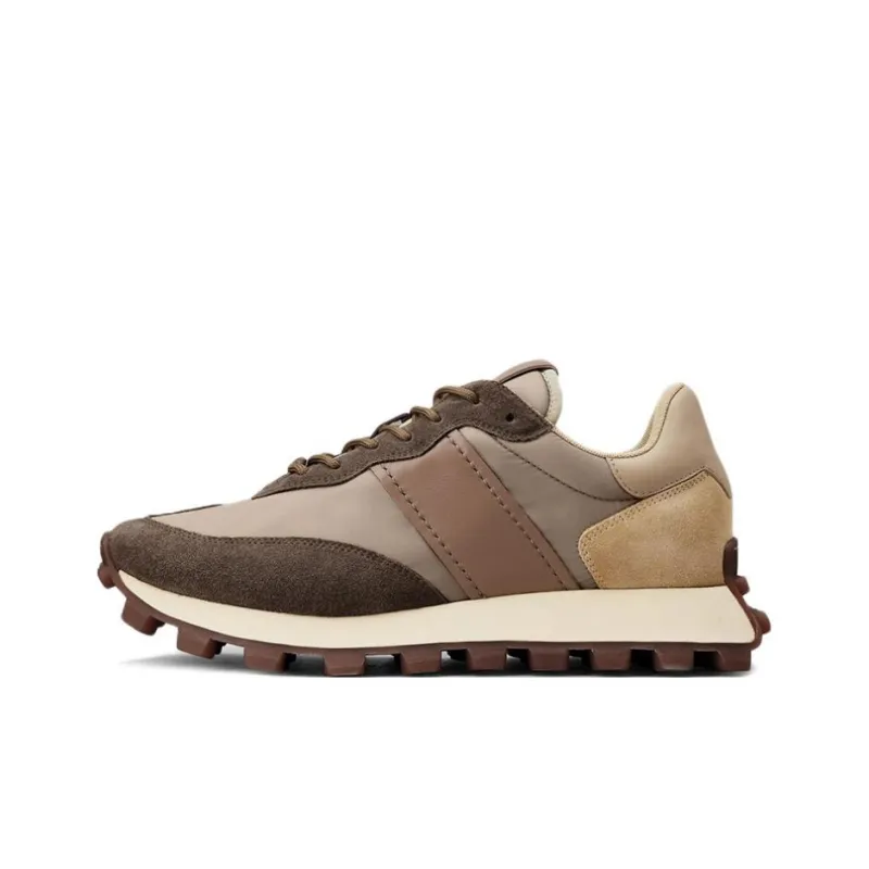 TOD'S 1T Shock Absorbers Low Top Sports Casual Shoes Men's Brown Gray-0