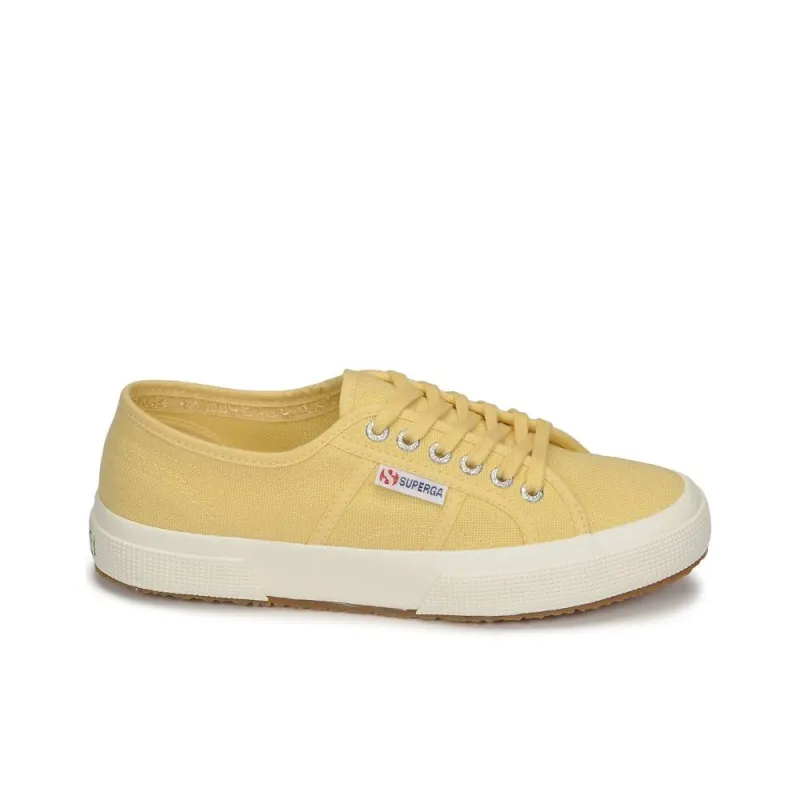 SUPERGA Anti Slip Wear Resistant Low Top Skateboard Shoes Women's Yellow-1