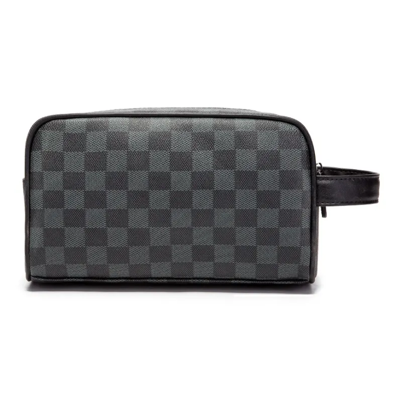 VIHUS PVC Handbags Clutches Men's Black-2