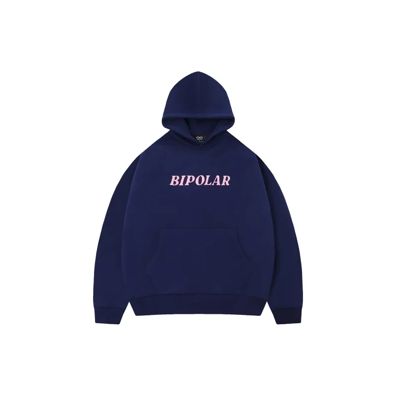BIPOLAR Hoodie Unisex Navy Blue Black Gray Milk White Coffee-15