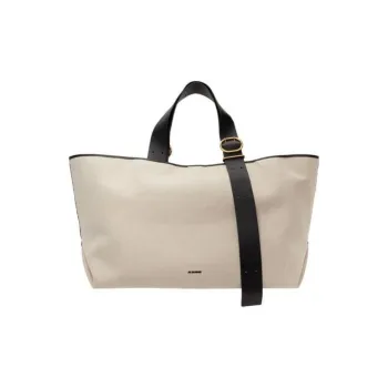 JIL SANDER Canvas Bag Tote Bag Shopping Bag Shoulder Bag Handbag Women's Beige