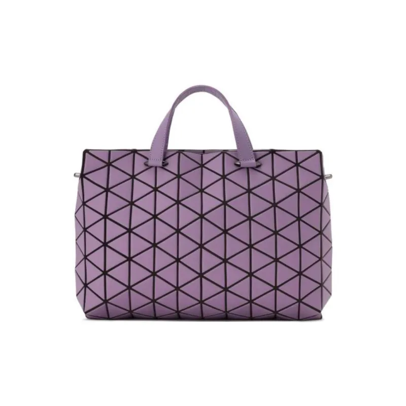 ISSEY MIYAKE TONNEAU MATTE Artificial Leather Shoulder Bag Crossbody Bag Handbag Women's Light Purple-0