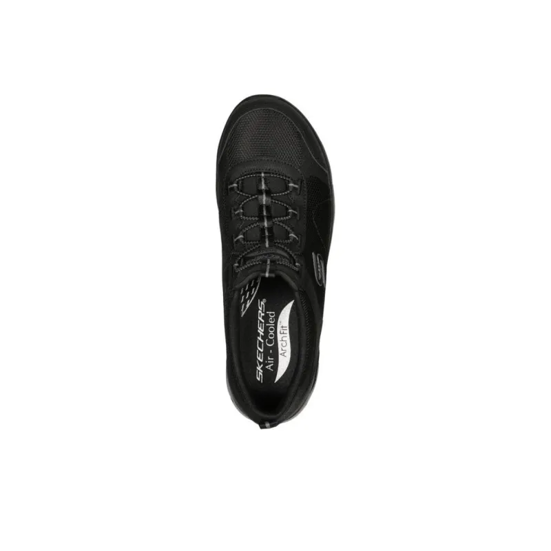 Skechers ARCH FIT REFINE Anti-Slip Wear-Resistant Low-Top Casual Shoes Women's Black-3