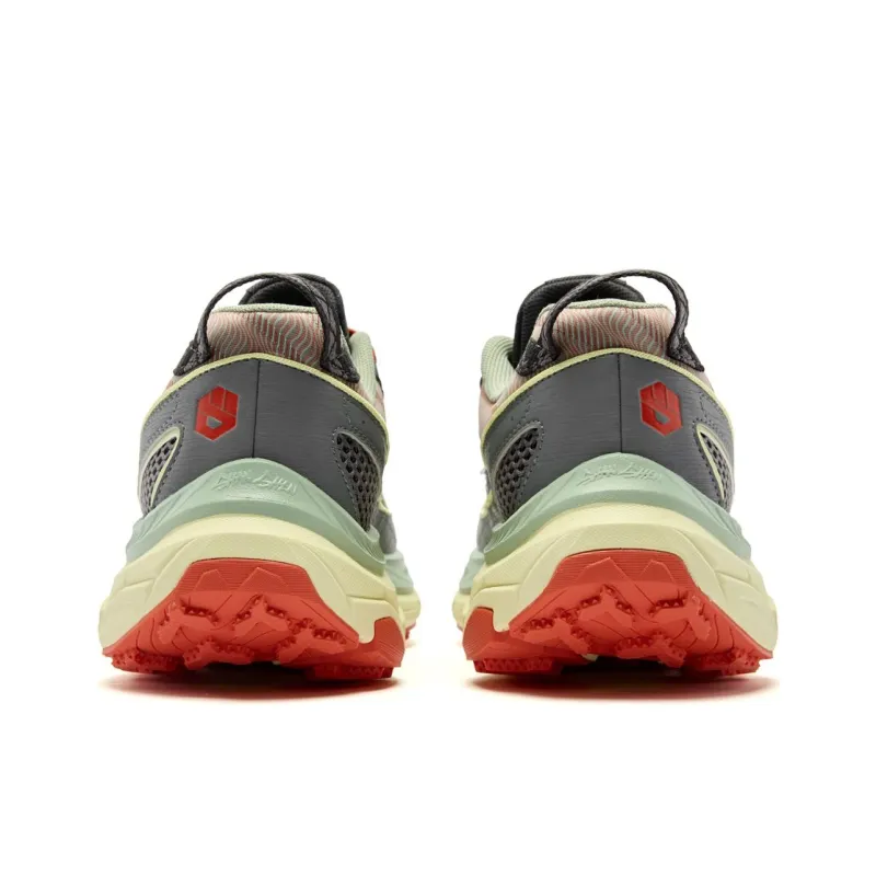 QIAODAN Mountain God 2 LITE Running Shoes Men Low Top Iron Gray/Oxidized Green-5