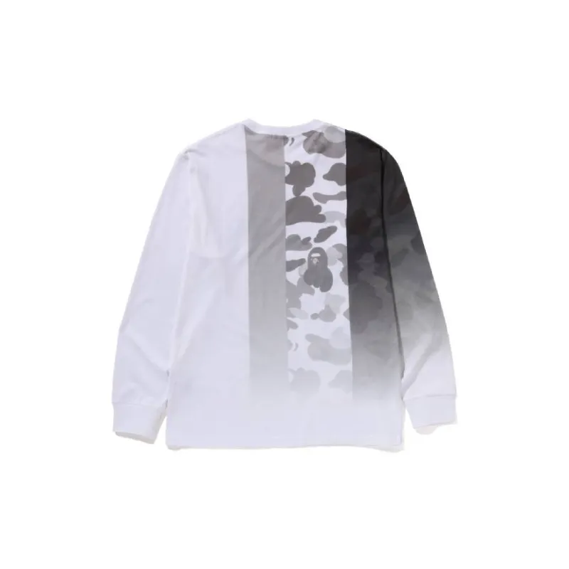 A BATHING APE Patch Work Print Long Sleeve Tee-4