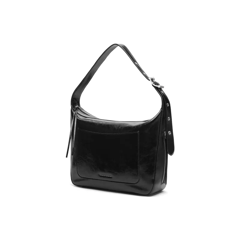 CHARLES&KEITH PU Shoulder Bag Large Size Women's Multicolor-1