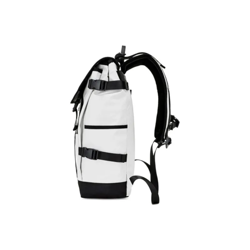 Hush Puppies Fabric Backpack Large Size Men's White-2