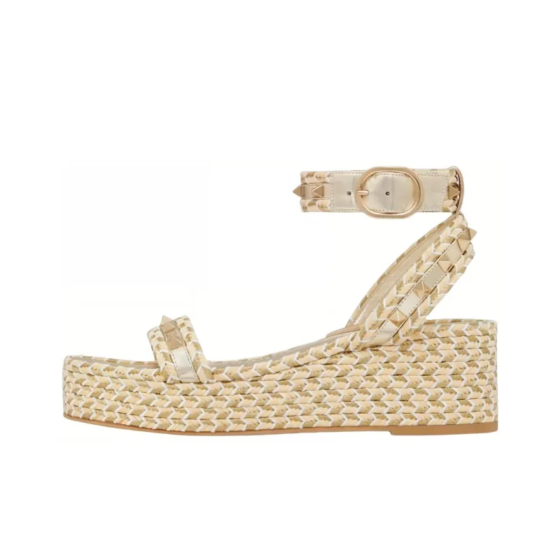 Valentino Garavani Rockstud 45mm Woven Sandals-0