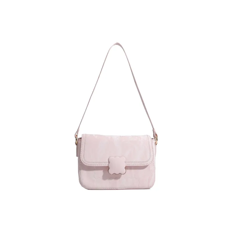 NX DOUGHNUT PU Shoulder Bag Regular Women's Ecru/Pink-4