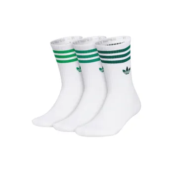 Adidas Originals ADICOLOR SS24 CUSHIONED CREW Mid Calf Socks Unisex 3 Pack