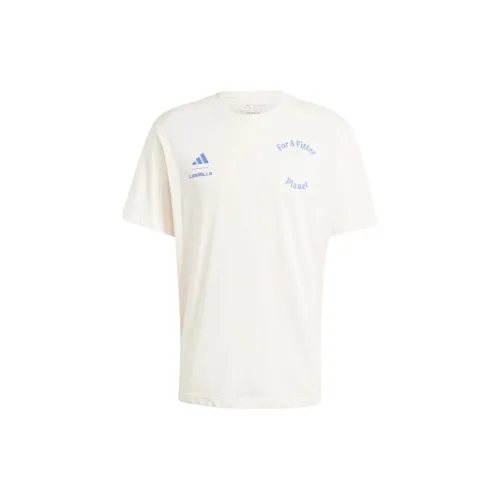 Adidas LES MILLS T-Shirts Men Pink Chalk White