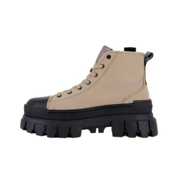 Palladium Ankle Boots High Heel 5 8cm Women's OLIVE